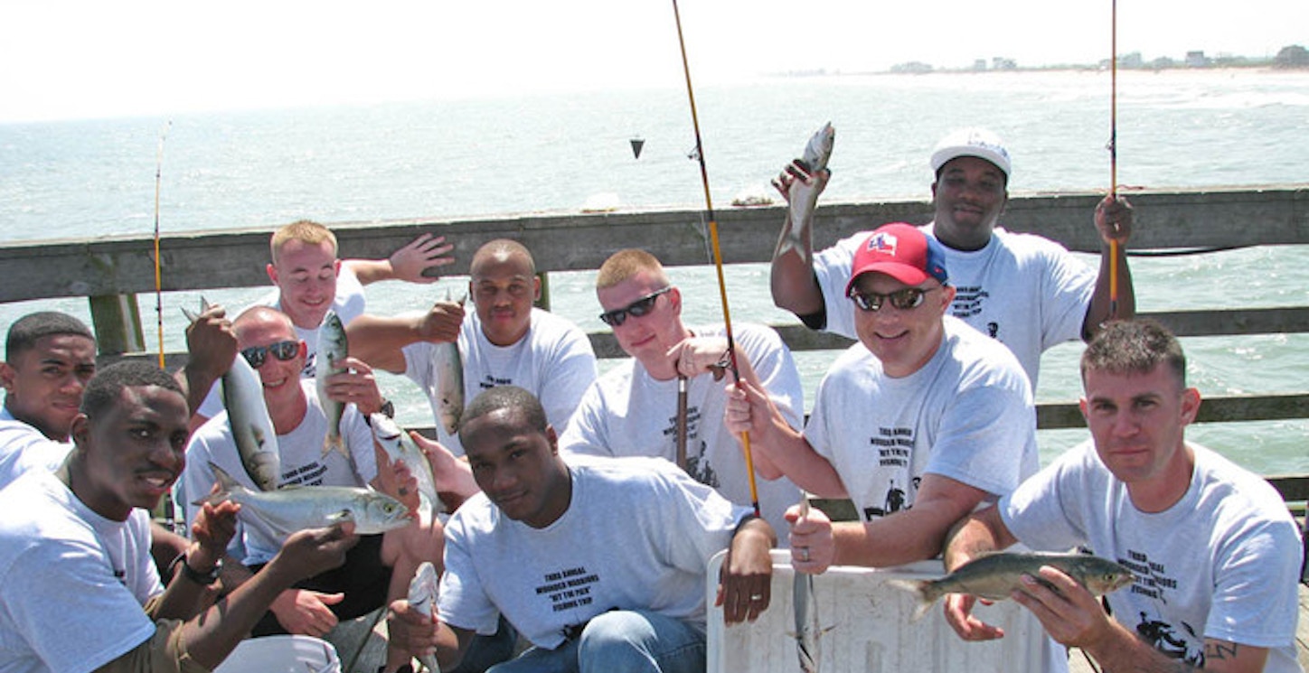 Picture of Wounded Warriors Pier Fishing Trip 6 May09 Custom T-Shirt Design Wounded Warriors Pier Fishing Trip 6 May09 T-Shirt Photo