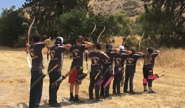 Youth Archery Team In Their New Custom Ink Shirts T-Shirt Photo