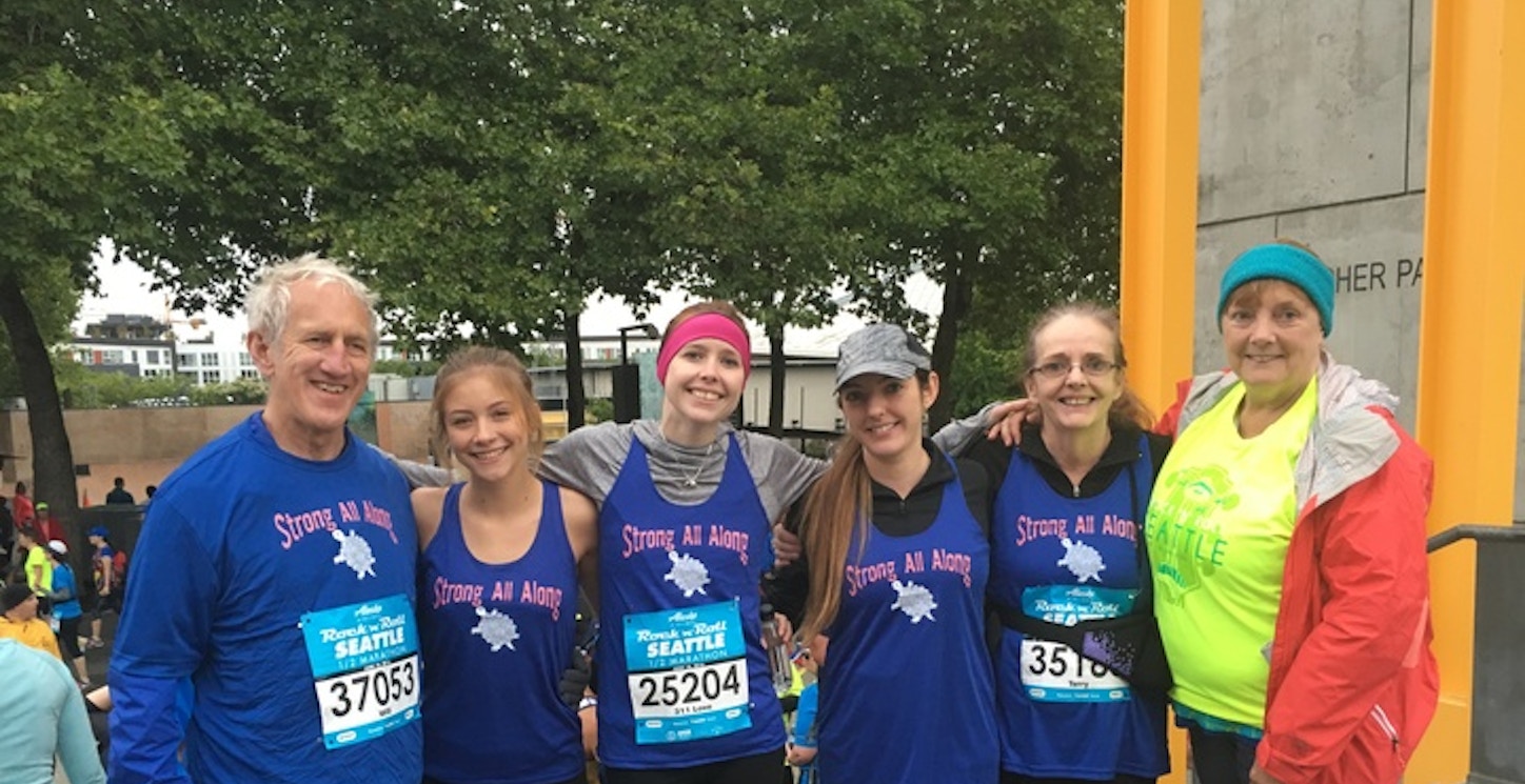 Picture of The Strong All Along Seattle Marathon Team Custom T-Shirt Design The Strong All Along Seattle Marathon Team T-Shirt Photo