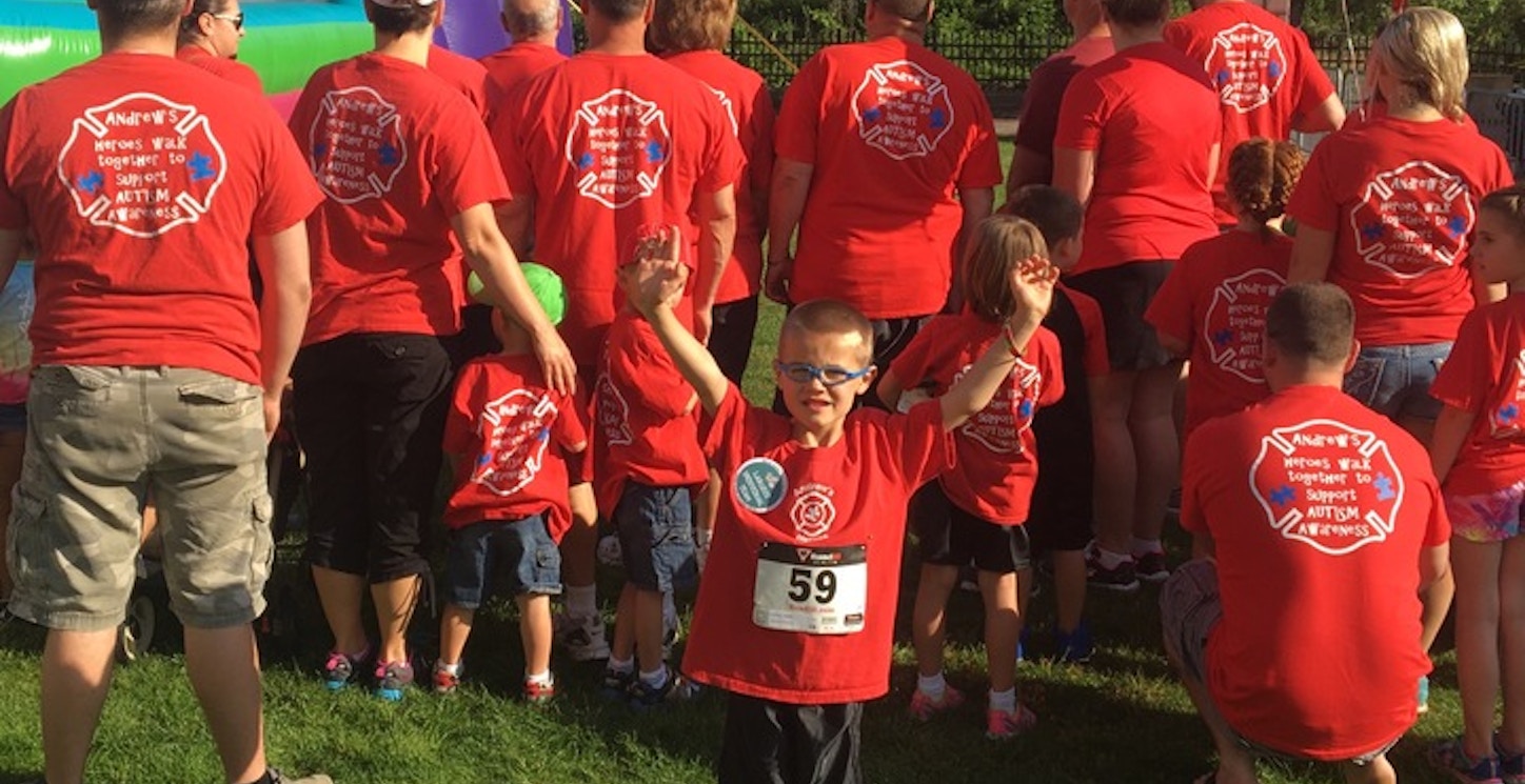 Andrew's Heroes Walk Together To Support Autism Awareness! T-Shirt Photo