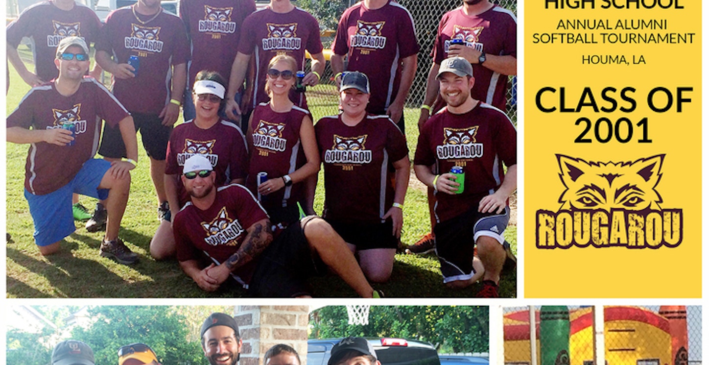 Picture of Terrebonne High School Alumni Softball Tournament Class Of 2001! Custom T-Shirt Design Terrebonne High School Alumni Softball Tournament Class Of 2001! T-Shirt Photo