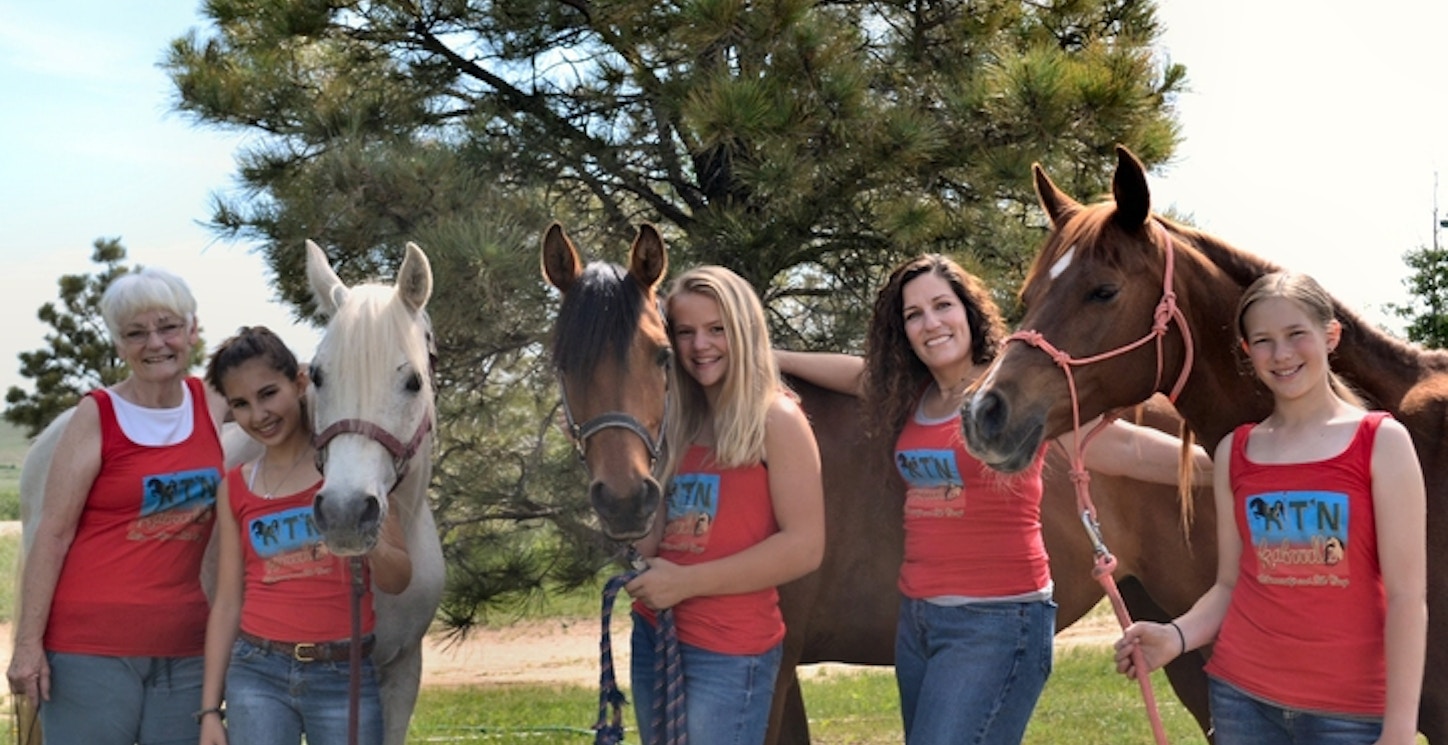 Camp Kit'n'kaboodle Horsemanship And Art Camp...Here Are Our "Flying Leaders" Of 2016! T-Shirt Photo