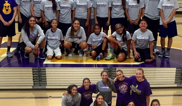Righetti Girls Basketball Clinic T-Shirt Photo