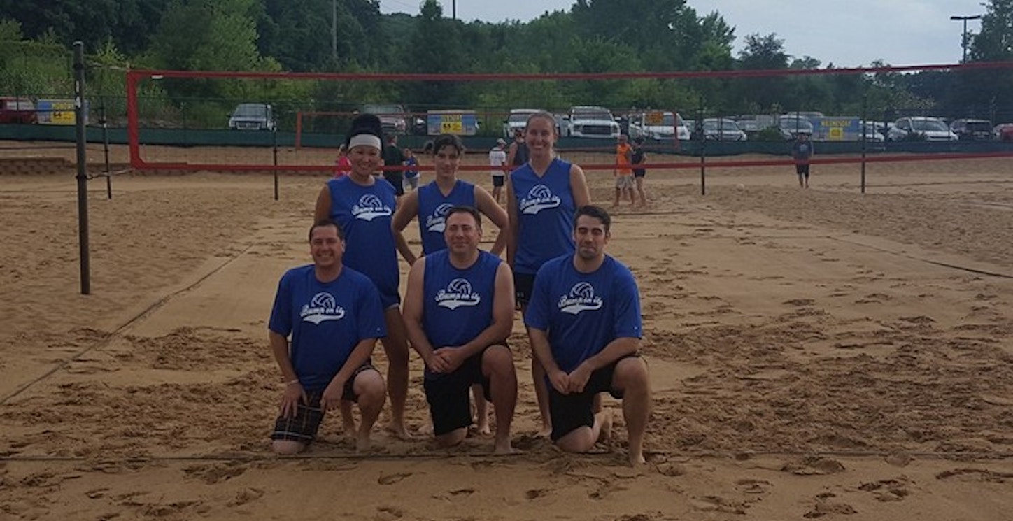 Sand Volleyball Team "Bump On It" T-Shirt Photo