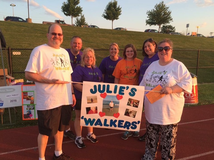 Julie's "Walkers"   Relay For Life Team T-Shirt Photo