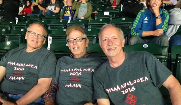 K State Wildcats @ Mariners Game (Less The Guy Who Busted His Leg) T-Shirt Photo