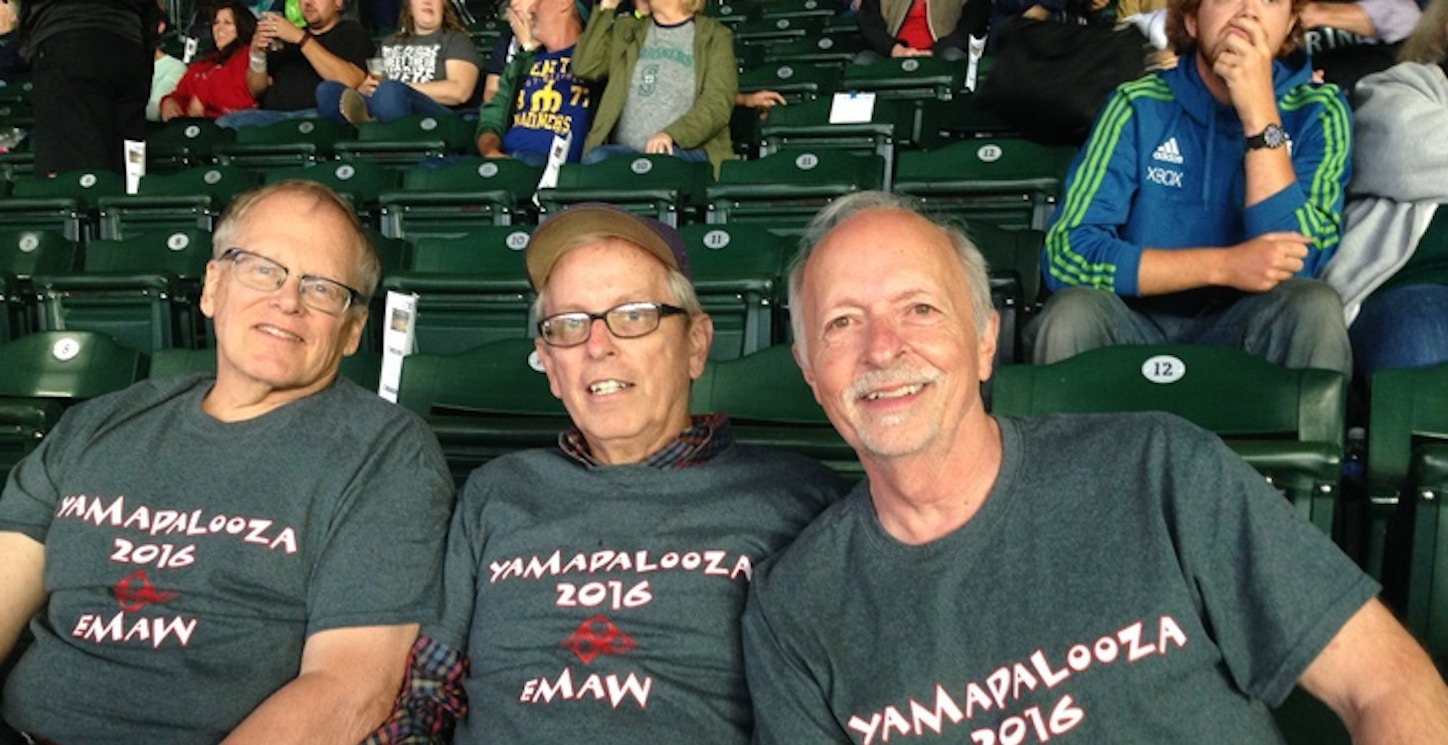 K State Wildcats @ Mariners Game (Less The Guy Who Busted His Leg) T-Shirt Photo