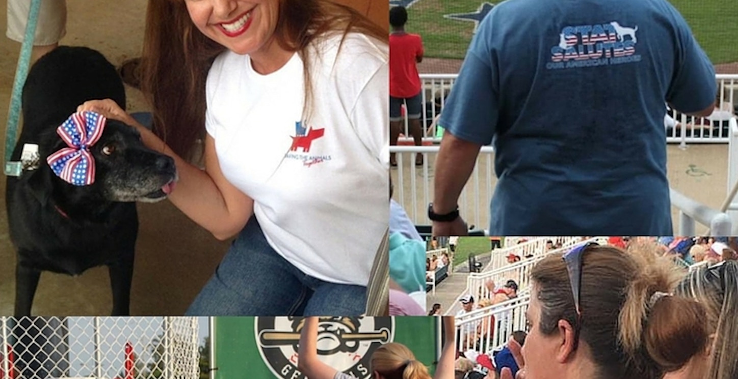 #Stat Salutes American Heroes At The Ballpark! T-Shirt Photo