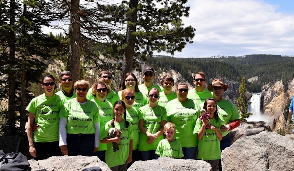 Shea Family At The Grand Canyon Of The Yellowstone River T-Shirt Photo