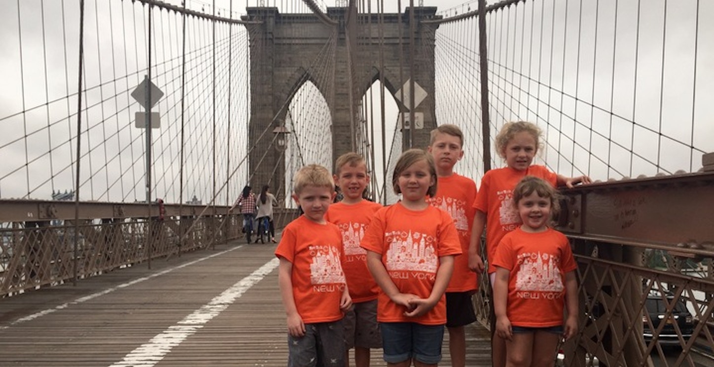 Picture of Brooklyn Bridge Custom T-Shirt Design Brooklyn Bridge T-Shirt Photo