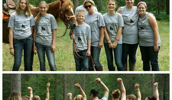 Picture of Lone Willow Farm: Riding & Rescue Custom T-Shirt Design Lone Willow Farm: Riding & Rescue T-Shirt Photo
