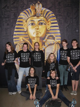 Girl Scouts Visit King Tut T-Shirt Photo