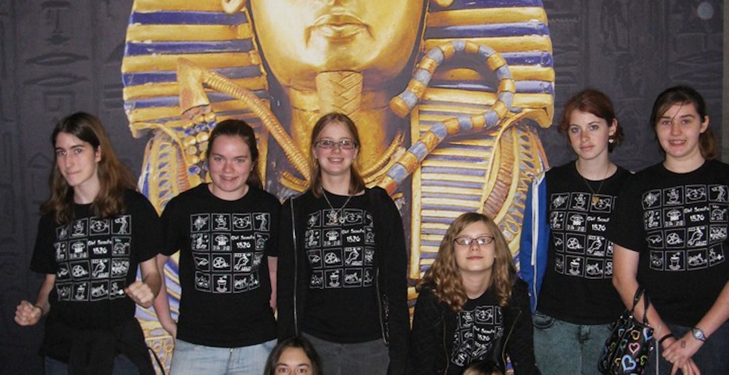 Girl Scouts Visit King Tut T-Shirt Photo