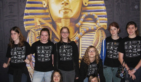 Picture of Girl Scouts Visit King Tut Custom T-Shirt Design Girl Scouts Visit King Tut T-Shirt Photo