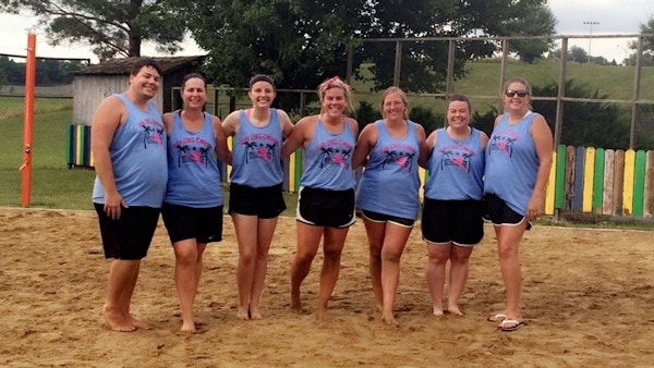 Adult Co Ed Sand Volleyball League T-Shirt Photo