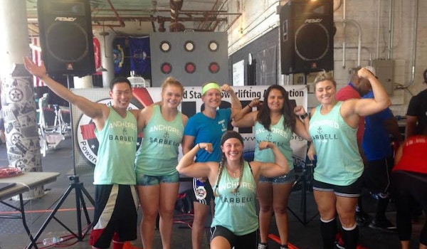 Picture of Anchored Barbell Powerlifters Custom T-Shirt Design Anchored Barbell Powerlifters T-Shirt Photo