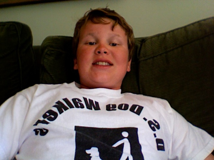 Dog Walker T-Shirt Photo