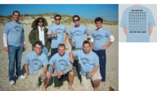 Picture of Men Were Men....And Men Were Drunk! Custom T-Shirt Design Men Were Men....And Men Were Drunk! T-Shirt Photo