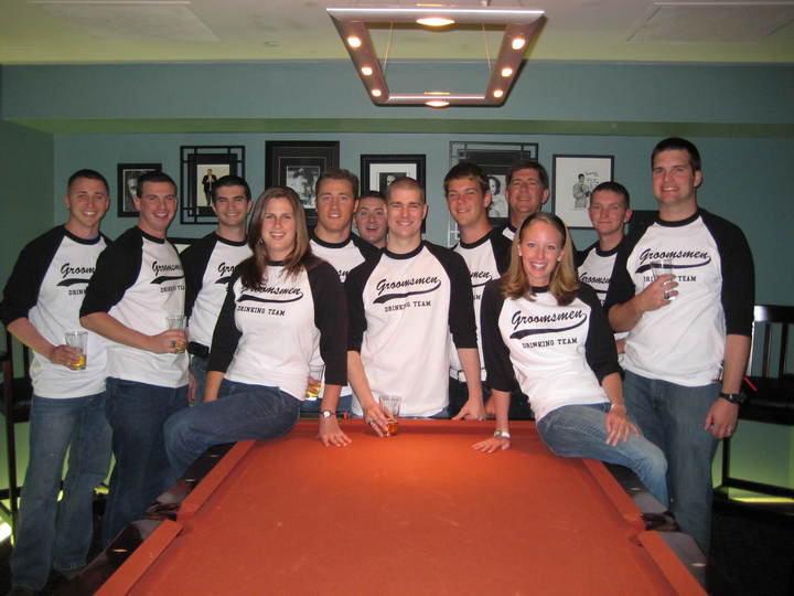 Groomsmen Drinking Team T-Shirt Photo