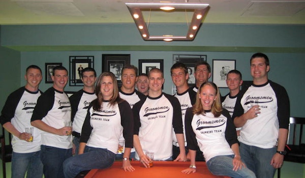 Groomsmen Drinking Team T-Shirt Photo