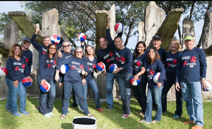 Miami Runs Reykjavik   T-Shirt Photo