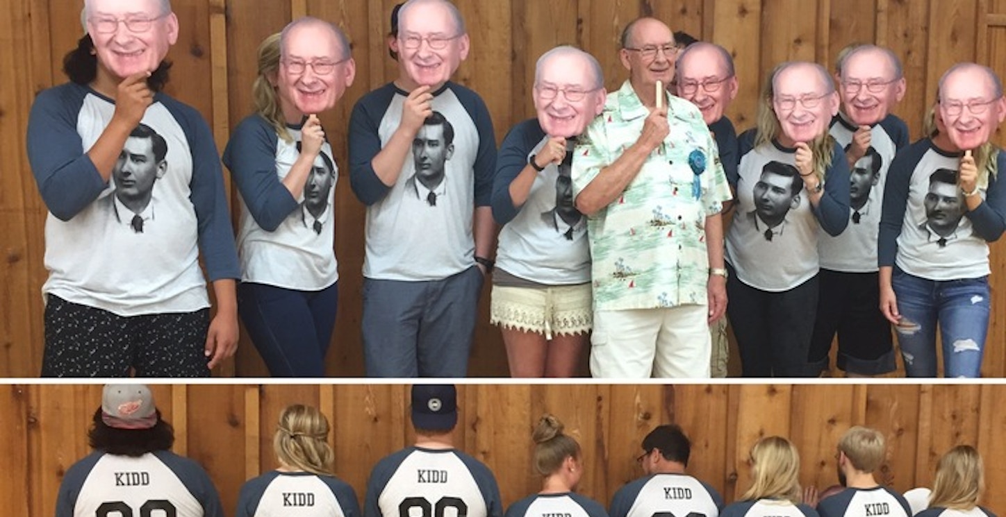 Happy 80th Birthday,  Grandpa George L. Kidd   Love Your Grandkidds T-Shirt Photo