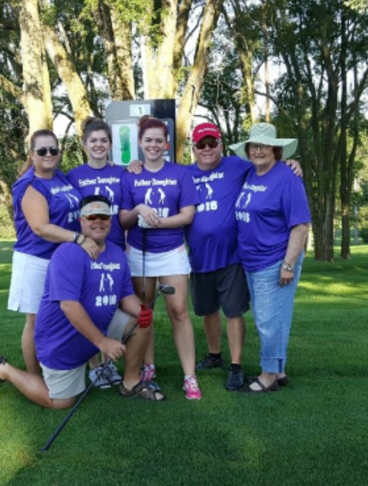 Father Daughter Golf T-Shirt Photo