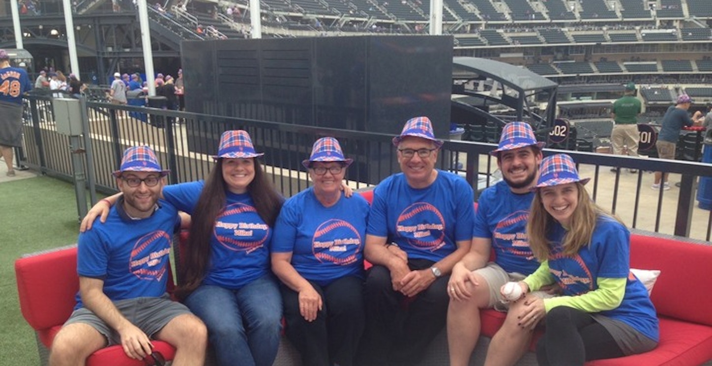 Dad's Surprise 65th! Let's Go Mets! T-Shirt Photo