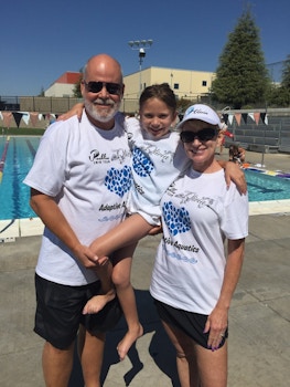 Love, Olivia & Rocklin Swim Team Adaptive Aquatics T-Shirt Photo