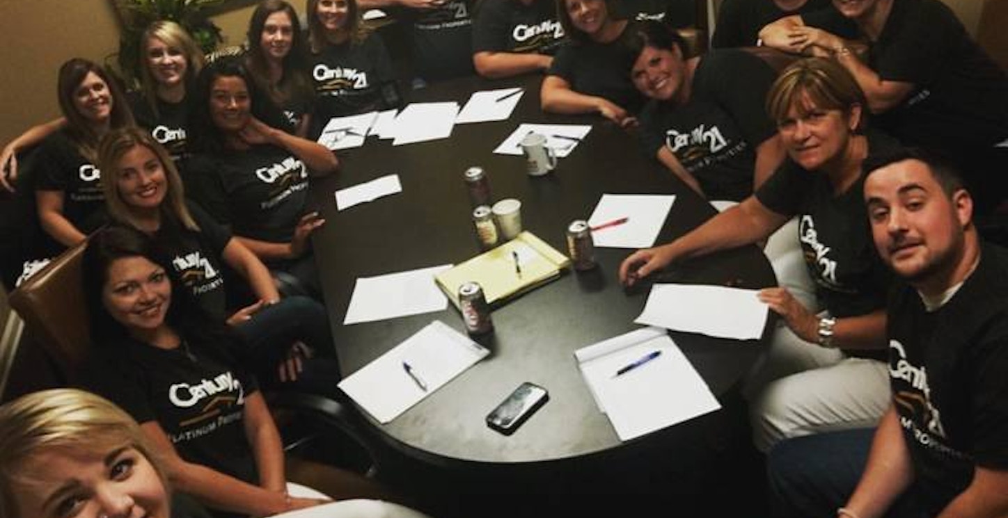 Picture of Sales Meeting In Our Great New Shirts!! Custom T-Shirt Design Sales Meeting In Our Great New Shirts!! T-Shirt Photo