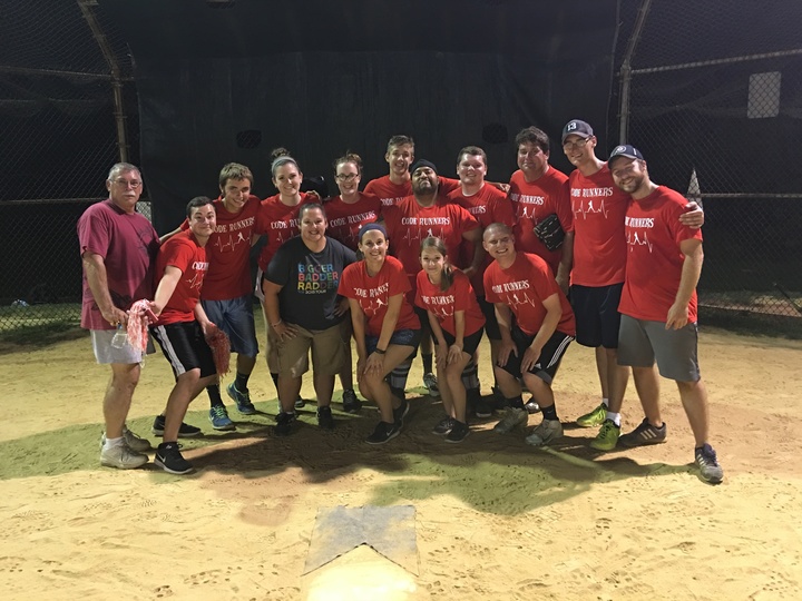 Code Runners Softball Team T-Shirt Photo