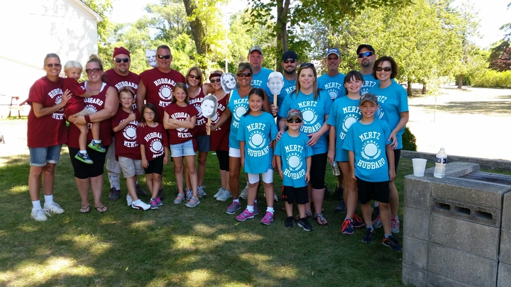 Hubbard Vs Mertz Kickball T-Shirt Photo
