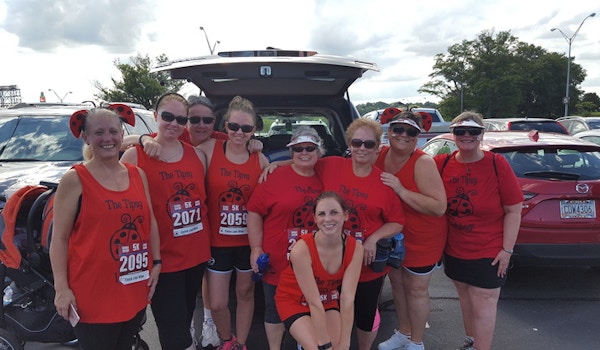 Picture of The Tipsy Ladybugs Do A 5 K! Custom T-Shirt Design The Tipsy Ladybugs Do A 5 K! T-Shirt Photo