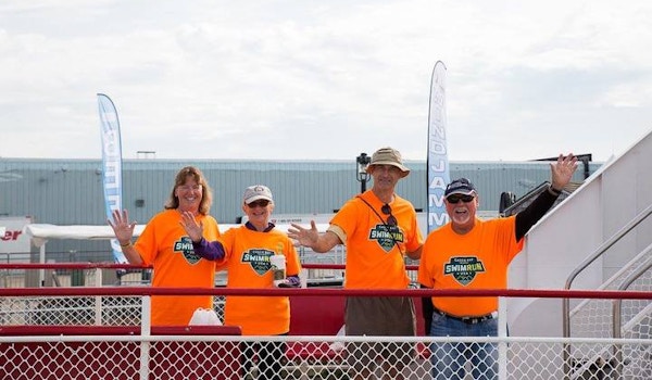 Casco Bay Islands Swim Run Volunteers Board The Ferry T-Shirt Photo