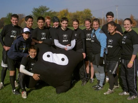 Team Ninji, With Stuffed Mascot And Sweet Shirts T-Shirt Photo