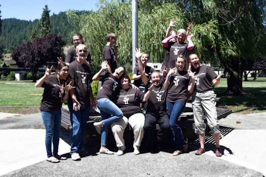 Sign Language Interpreters Having Fun! T-Shirt Photo