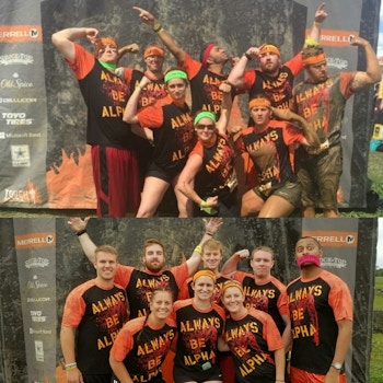Tough Mudder Before And After T-Shirt Photo