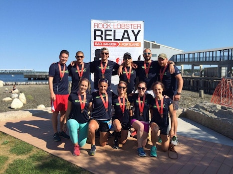 Team Gnar Kill At The Rock Lobster Relay Finish Line T-Shirt Photo