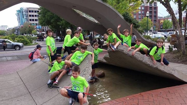 Pack 199 Cub Scouts Visiting The Tennessee Aquarium In Chattanooga, Tn  T-Shirt Photo