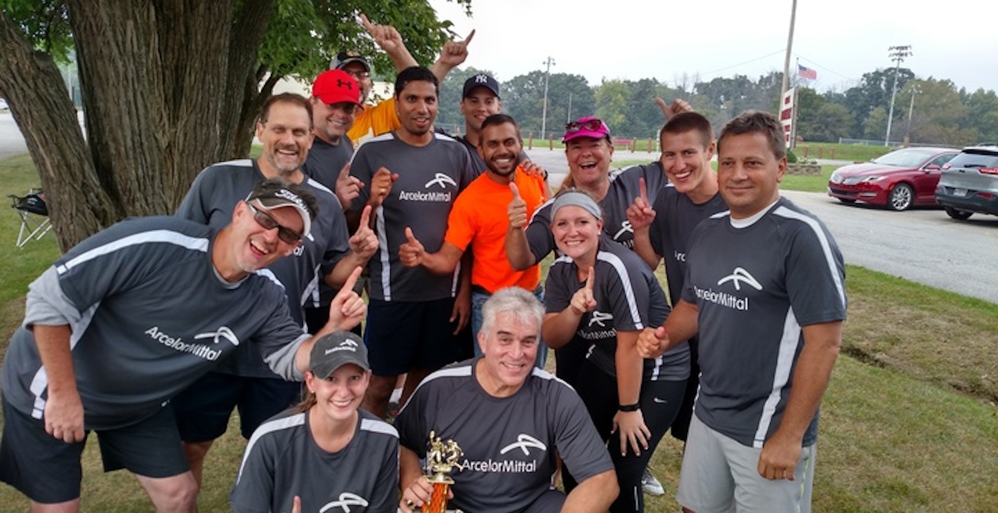 Picture of Arcelor Mittal It Softball Team Custom T-Shirt Design Arcelor Mittal It Softball Team T-Shirt Photo