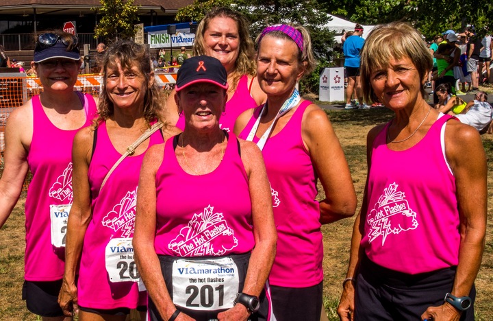 "The Hot Flashes"  Take First Place  T-Shirt Photo