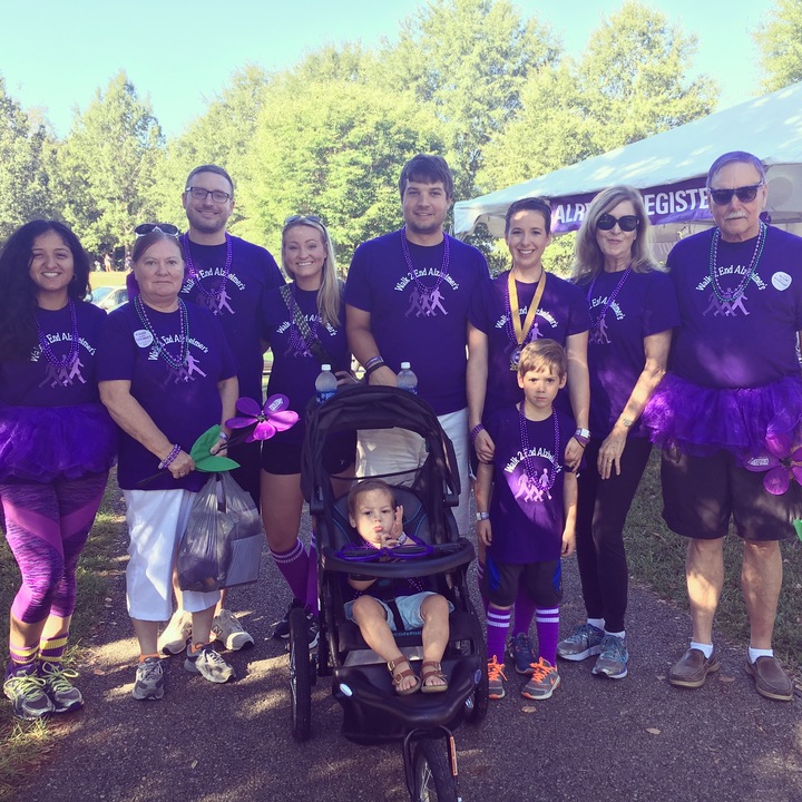 Showing Our Purple T-Shirt Photo