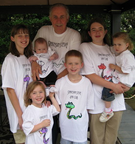 Snakeskin Steve And His Fan Club   Fathers Day 2009 T-Shirt Photo