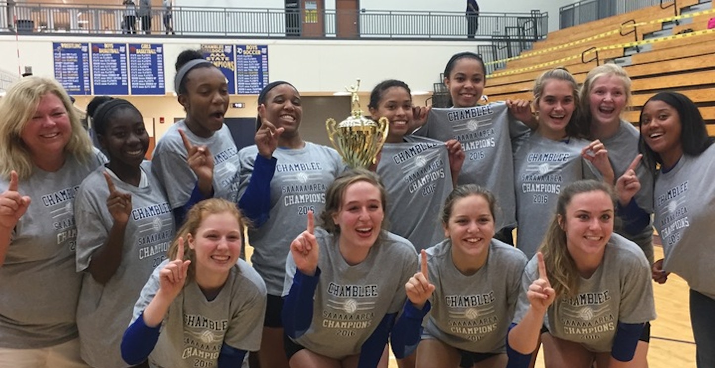 2016 Chamblee Volleyball Area Champs! T-Shirt Photo