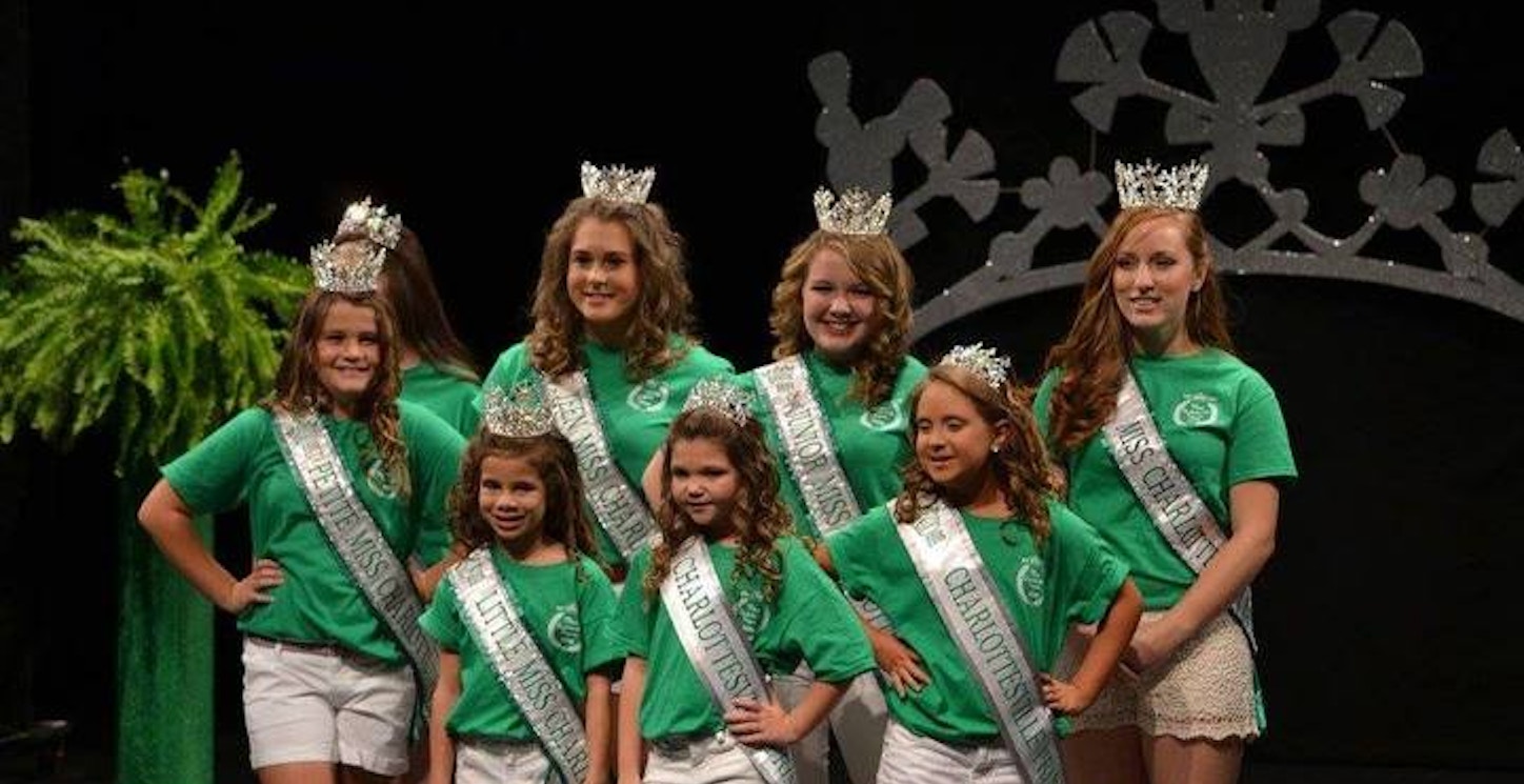 Miss Charlottesville 2016 Court In Their Custom Ink Tees T-Shirt Photo