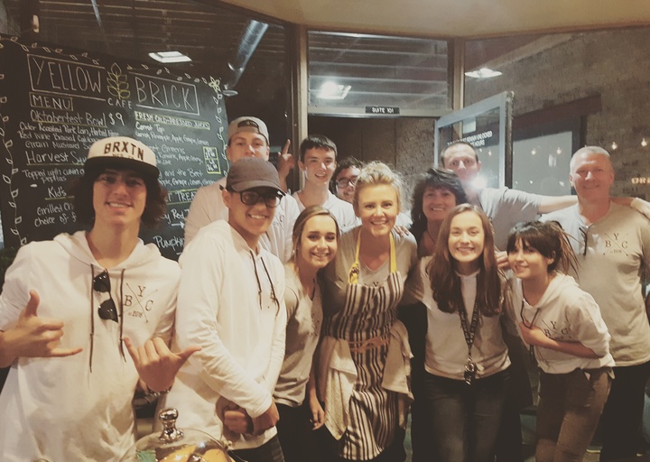 Yellow Brick Cafe In Twin Falls, Id T-Shirt Photo