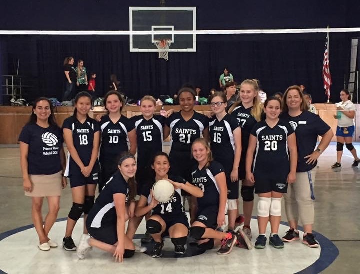 Prince Of Peace Ladies Volleyball T-Shirt Photo