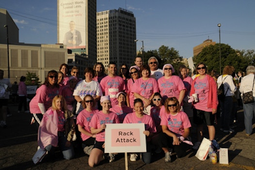 Team Rack Attack Fights Back Against Breast Cancer! T-Shirt Photo