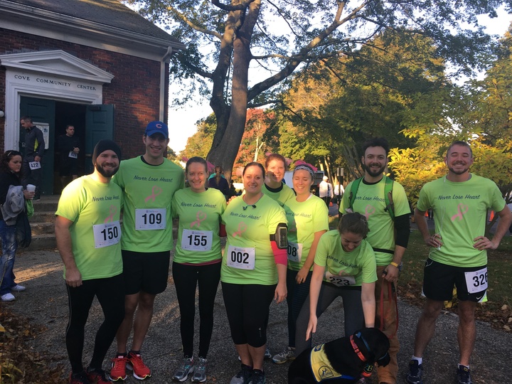 Nsmc Cancer Run   Team Never Lose Heart  T-Shirt Photo