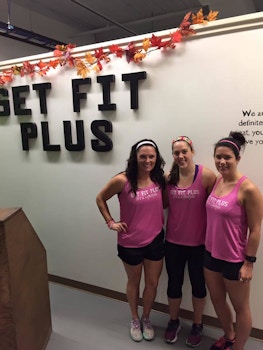 A Charity Workout To Help Raise Money For Breast Cancer Research. T-Shirt Photo